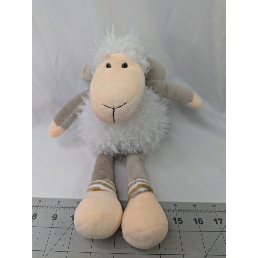 Mouse House Lamb Sheep Plush White 12 Inch Fluffy Stuffed‎ Animal Toy